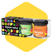 Подарочный набор крем-мёда, 3 вкуса по 40 г, на выбор
